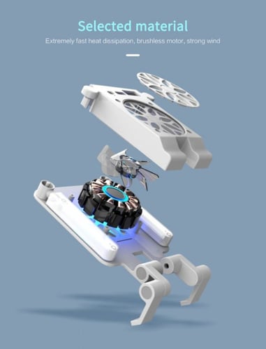 ستاند جوال مزود باضاءة ليد ومروحة للتبريد