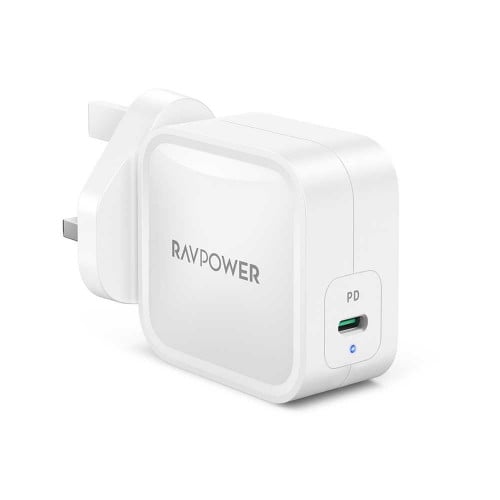 شاحن جداري بقوة RAVPOWER PD 61W بمنفذ واحد USB-C