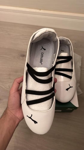 PUMA Speedcat "White" ballet flats