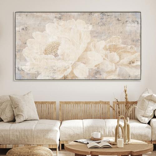 لوحات فن تجريدي ورد بتصميم مودرن