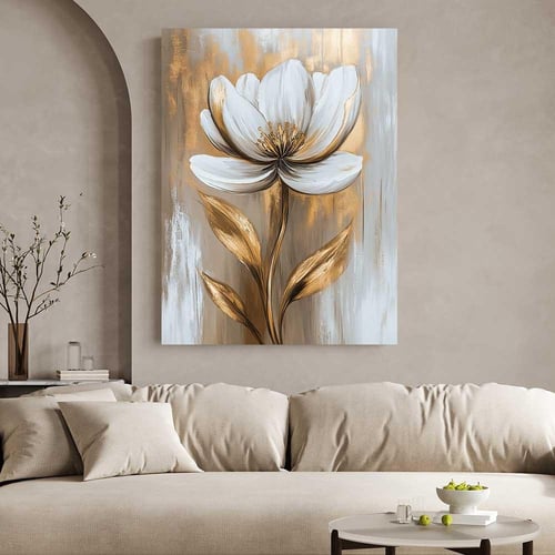 لوحات جدارية ورد فن تجريدي تصميم مودرن