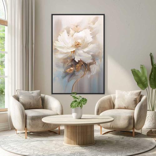 لوحات جدارية فن تجريدي ورد تصميم موردن عصري