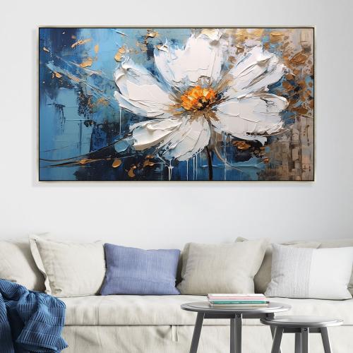 لوحات فن تجريدي ورد بتصميم مودرن