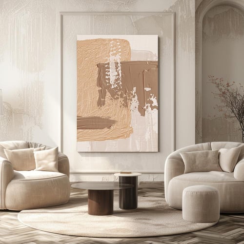 لوحة جدارية فن تجريدي تصميم مودرن
