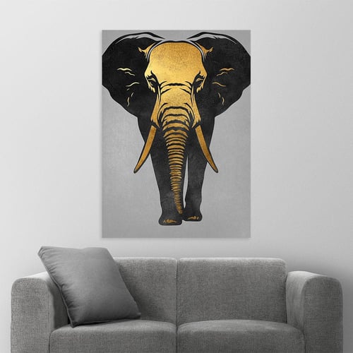 لوحة جدارية فيل تصميم مودرن