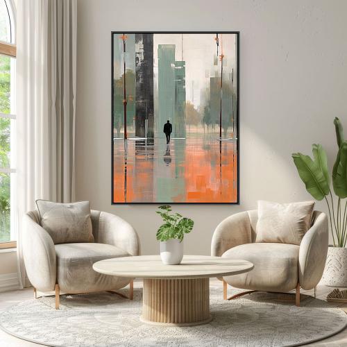 لوحات جدارية فن تجريدي تصميم مودرن