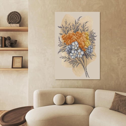 لوحات جدارية ورد تصميم موردن عصري