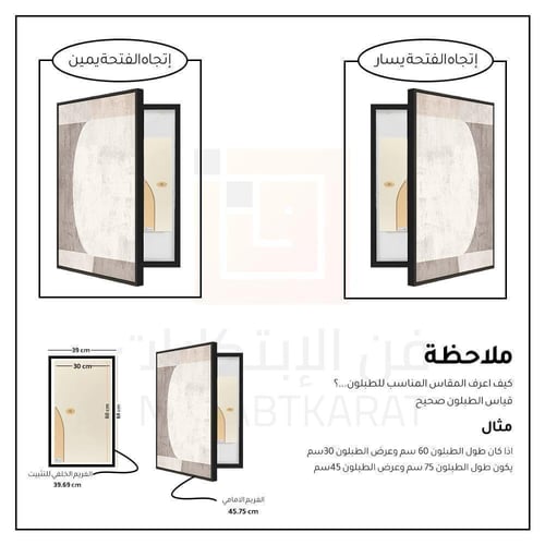 لوحة فنية لتغطية طبلون الكهرباء بتصميم مودرن