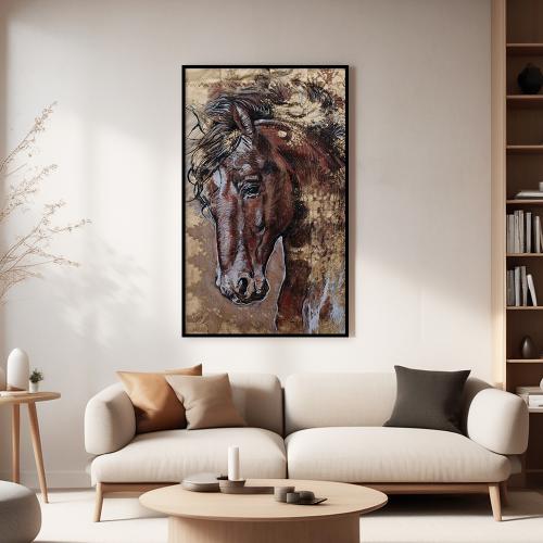 لوحة خيل تصميم مودرن