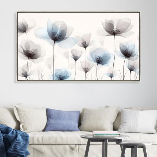 لوحات فن تجريدي ورد بتصميم مودرن