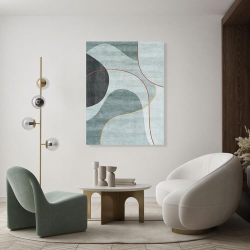 لوحات جدارية فن تجريدي تصميم موردن عصري