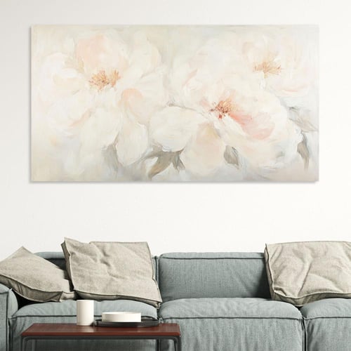 لوحات فن تجريدي ورد بتصميم مودرن