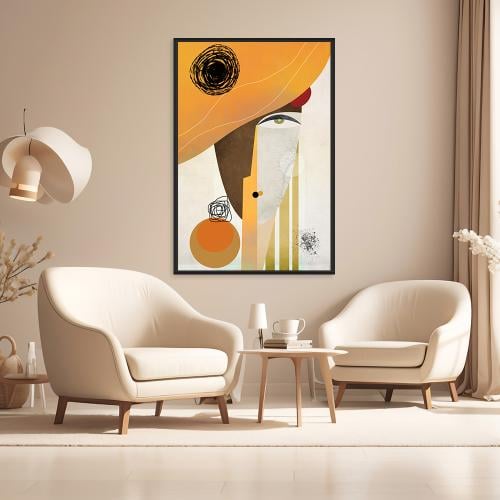لوحة فنية بنت تصميم مودرن