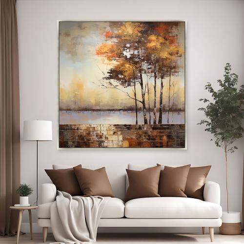 لوحة جدارية فن تجريدي تصميم مودرن