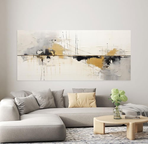 لوحة جدارية فن تجريدي تصميم مودرن