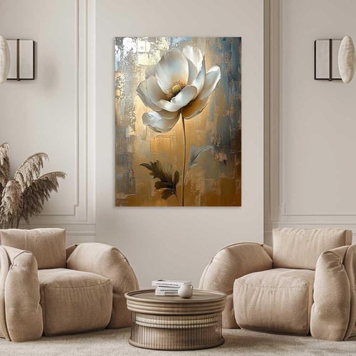 لوحات جدارية ورد فن تجريدي تصميم مودرن