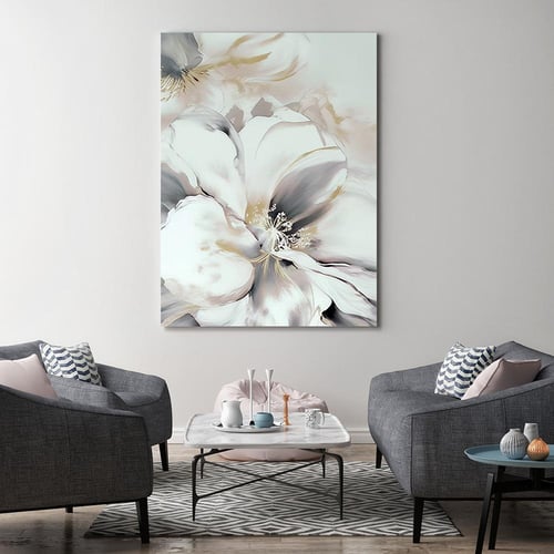 لوحات جدارية فن ورد تصميم مودرن