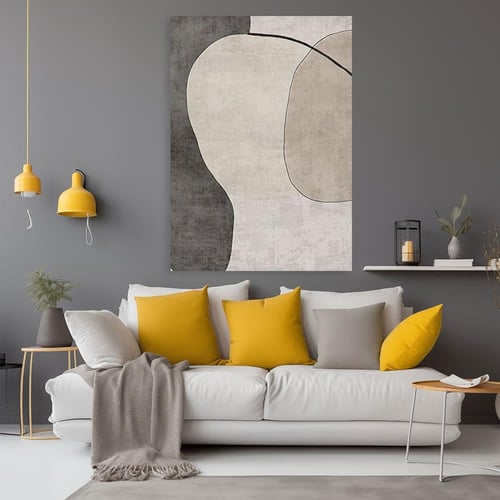 لوحات جدارية فن تجريدي تصميم موردن عصري