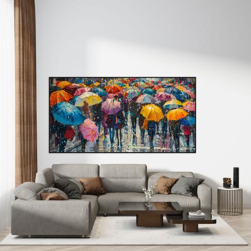 لوحة جدارية فن تجريدي تصميم مودرن