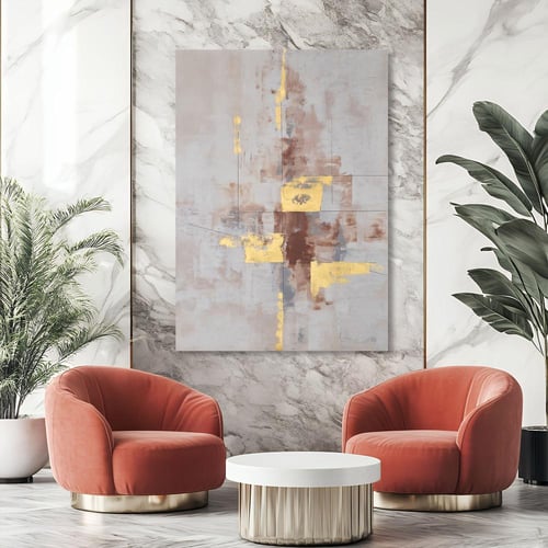 لوحات جدارية فن تجريدي تصميم موردن عصري