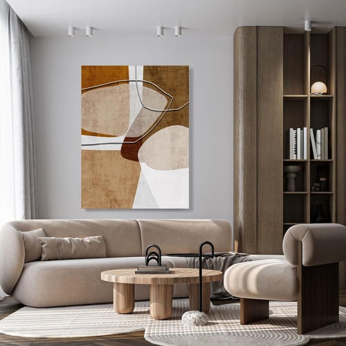 لوحات جدارية فن تجريدي تصميم موردن عصري