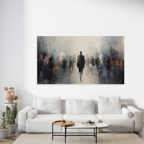 لوحة جدارية فن تجريدي تصميم مودرن