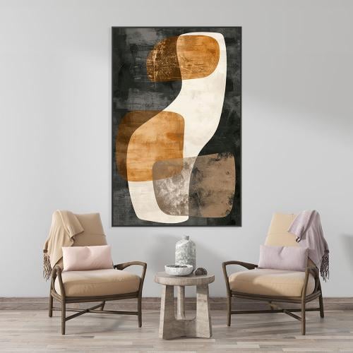 لوحة جدارية فن تجريدي تصميم مودرن