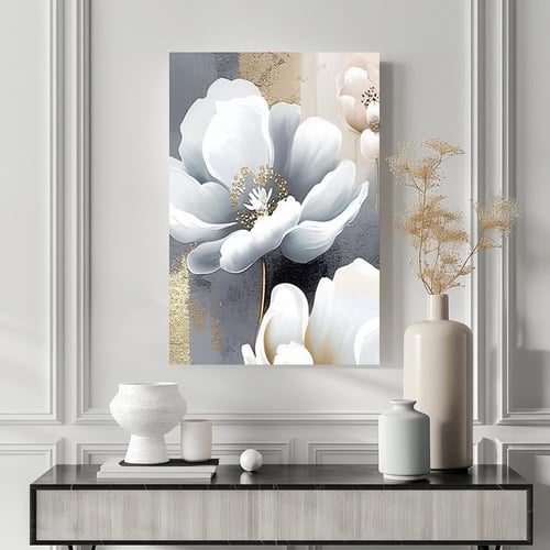 لوحات جدارية فن ورد تصميم مودرن