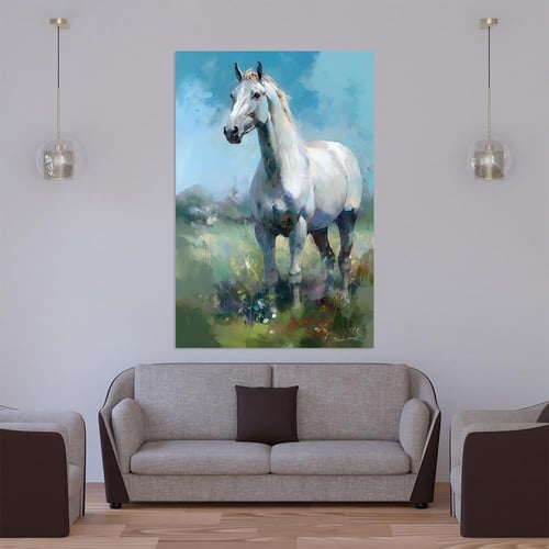 لوحات جدارية خيل تصميم مودرن