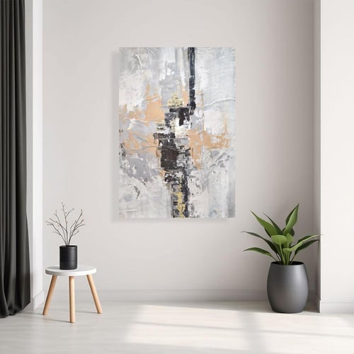 لوحات جدارية فن تجريدي تصميم موردن عصري