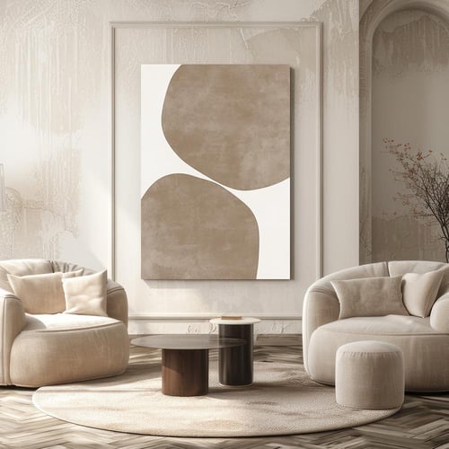 لوحة فن تجريدي تصميم مودرن