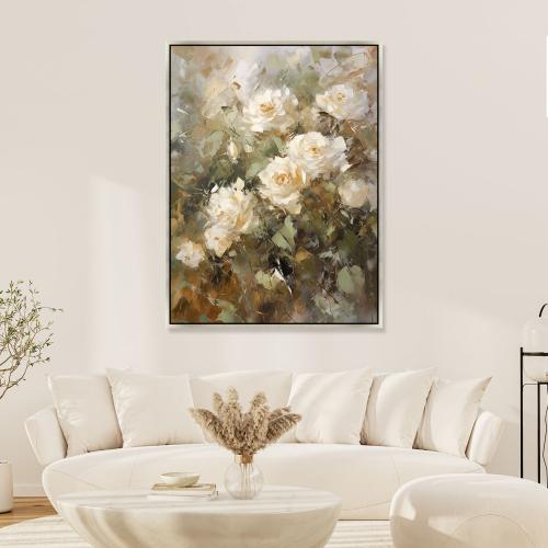 لوحات جدارية ورد تصميم موردن عصري