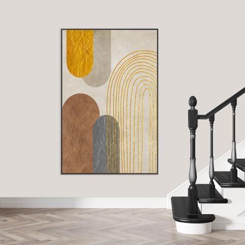 لوحة جدارية فن تجريدي تصميم مودرن