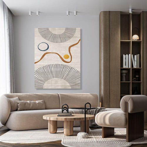 لوحات جدارية فن تجريدي تصميم موردن عصري