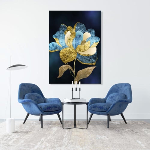 لوحات جدارية ورد تصميم موردن عصري