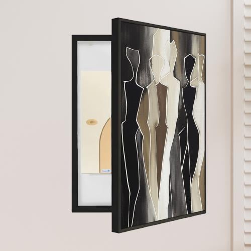 لوحة فنية لتغطية طبلون الكهرباء بتصميم مودرن