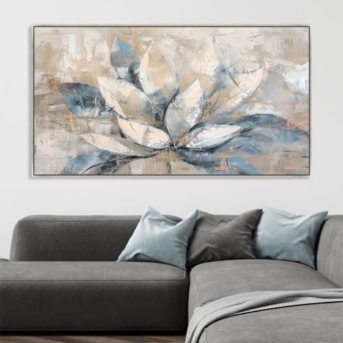 لوحات فن تجريدي ورد بتصميم مودرن