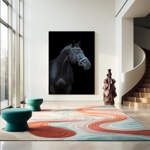 لوحات جدارية خيل تصميم مودرن