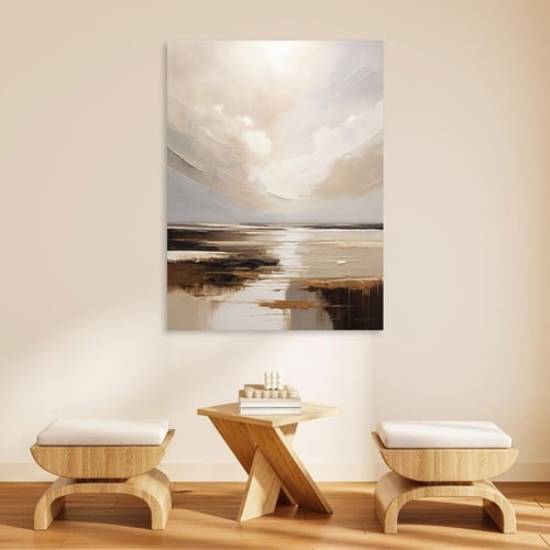 لوحات جدارية فن تجريدي تصميم موردن عصري