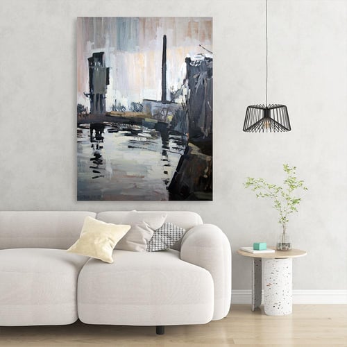 لوحات جدارية فن تجريدي تصميم موردن عصري