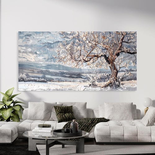 لوحة جدارية فن تجريدي تصميم مودرن