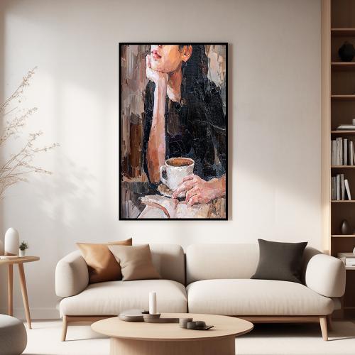 لوحة فنية بنت تصميم مودرن