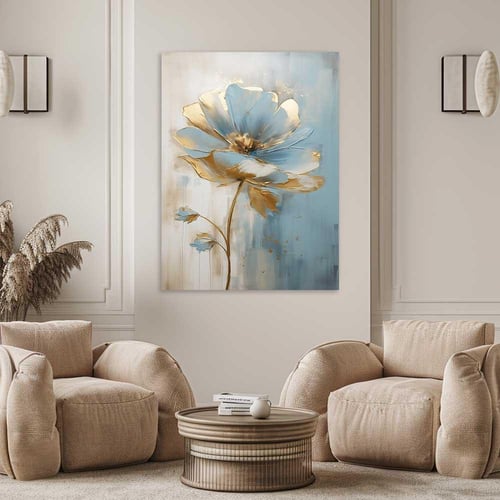 لوحات جدارية ورد فن تجريدي تصميم مودرن