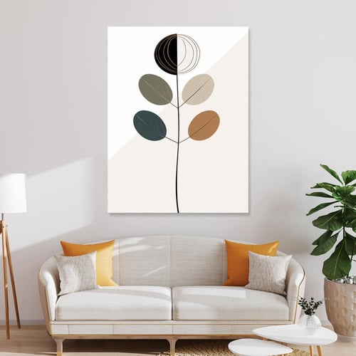 لوحات جدارية ورد تصميم موردن عصري