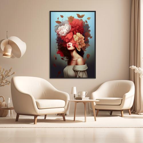 لوحة بنت تصميم مودرن