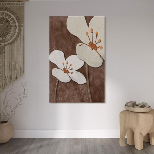 لوحات جدارية ورد تصميم موردن عصري