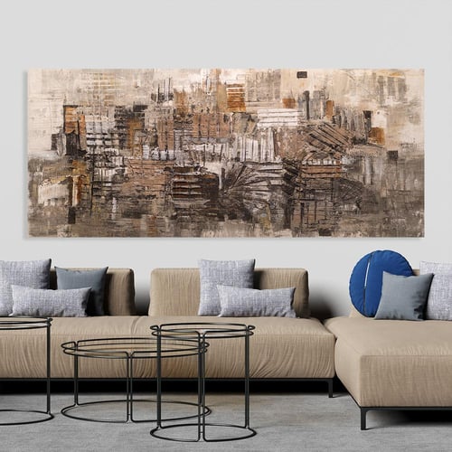 لوحات جدارية فن تجريدي تصميم موردن عصري