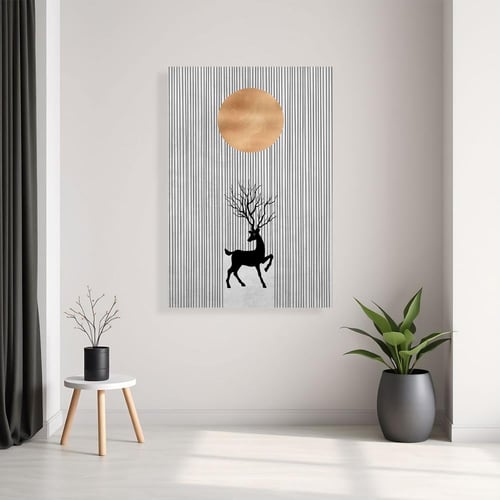 لوحات جدارية فن تجريدي تصميم موردن عصري