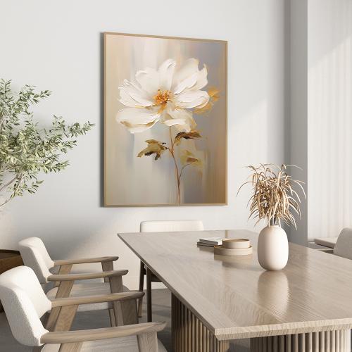 لوحة جدارية ورد فنية تصميم مودرن