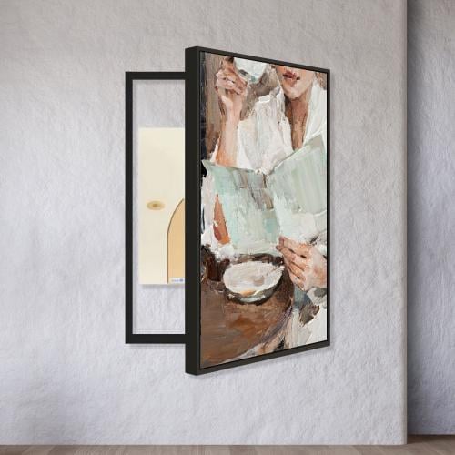 لوحة فنية لتغطية طبلون الكهرباء بتصميم مودرن